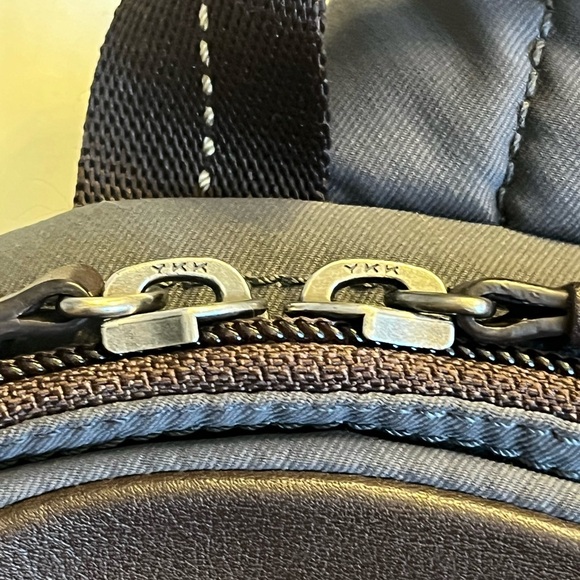 Coach Charcoal and Brown Belt Chest Back Sling Bag F70692 - Picture 7 of 13